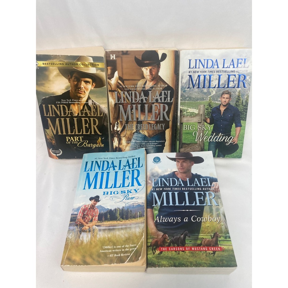 Linda Lael Miller Cowboy Romance Paperback Lot of 5 Big Sky Western Ranch